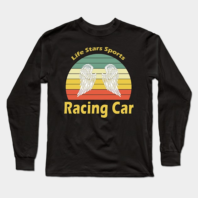 Racing Car Long Sleeve T-Shirt by Usea Studio